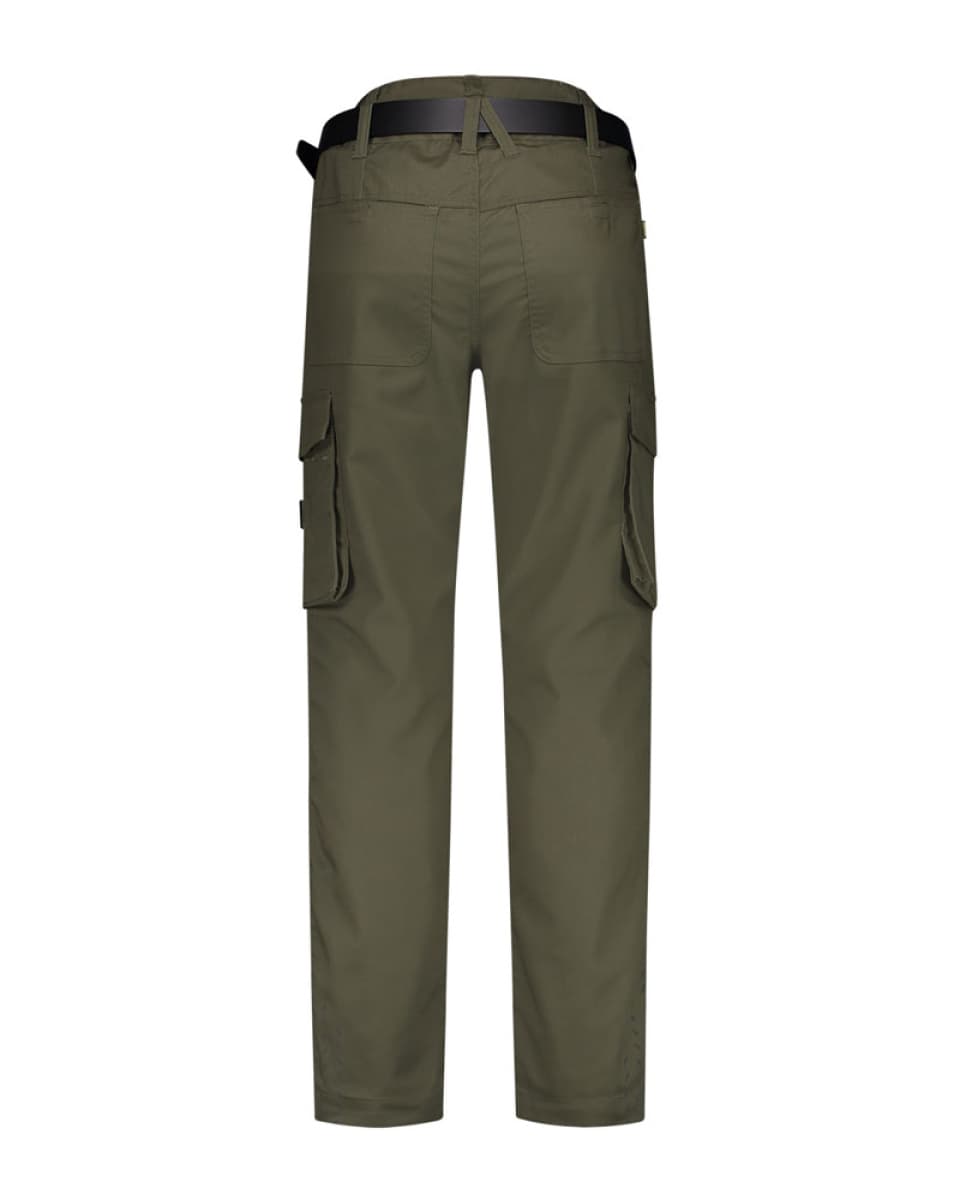 Pracovní kalhoty unisex WORK PANTS TWILL T64 - army - náhled 3