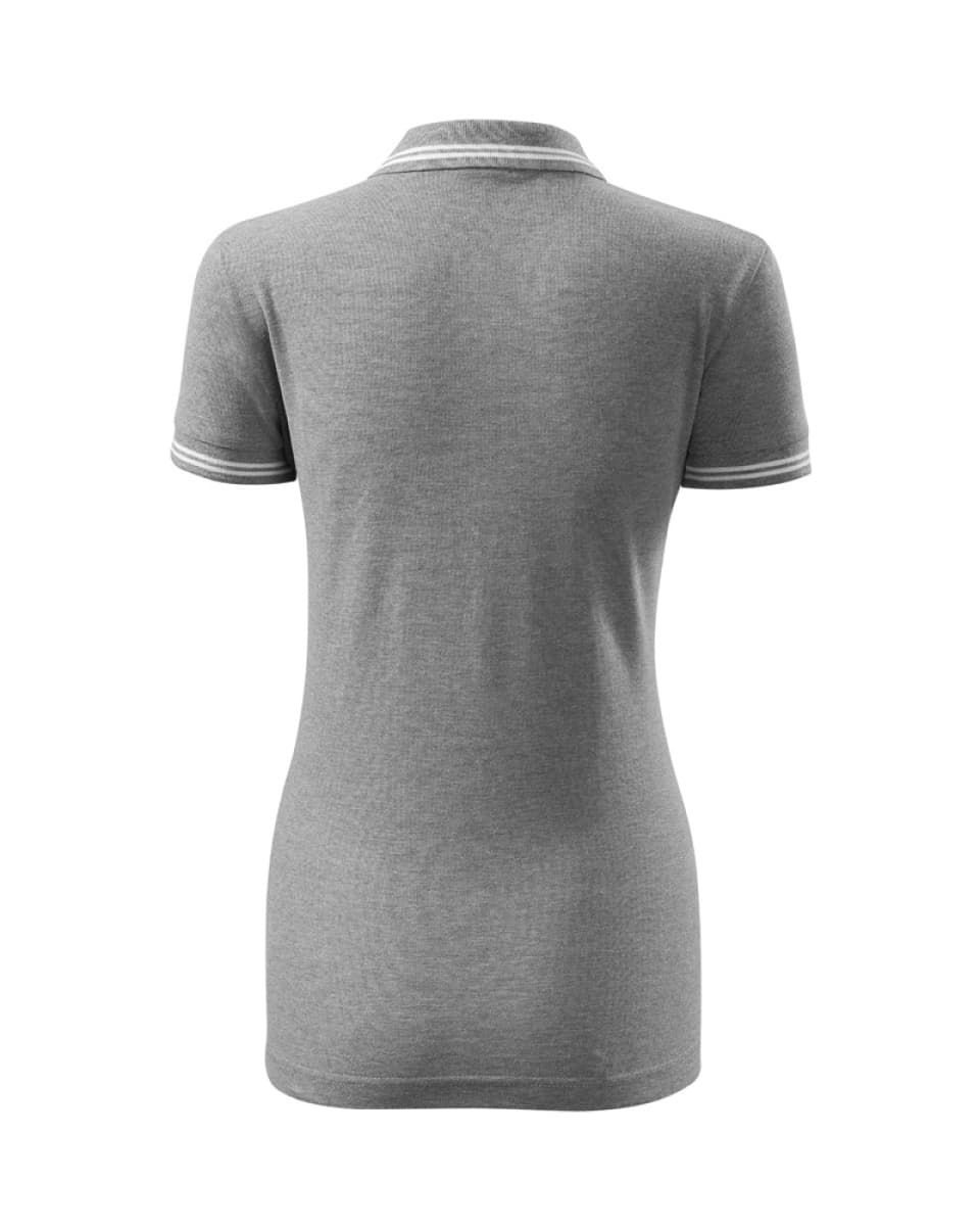 Polokošile dámská URBAN 220 - S-XXL- tmavě šedý melír/bílá - náhled 3