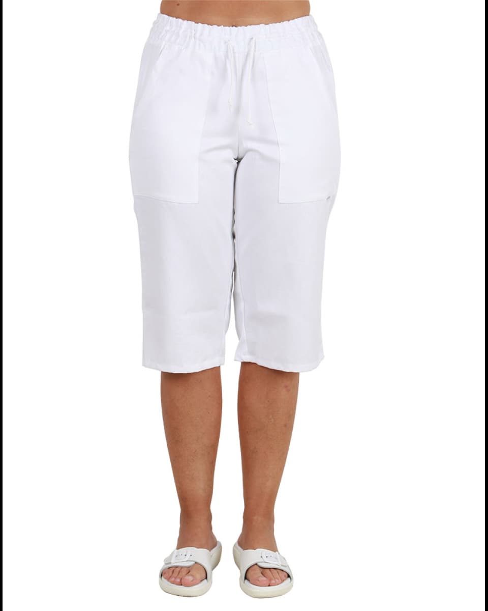 Kalhoty 3/4  prac. pas, 2506 UNISEX, LW, d=65cm, pruženka s tkanicí,BA 200, VS182.168, bílá - náhled 2