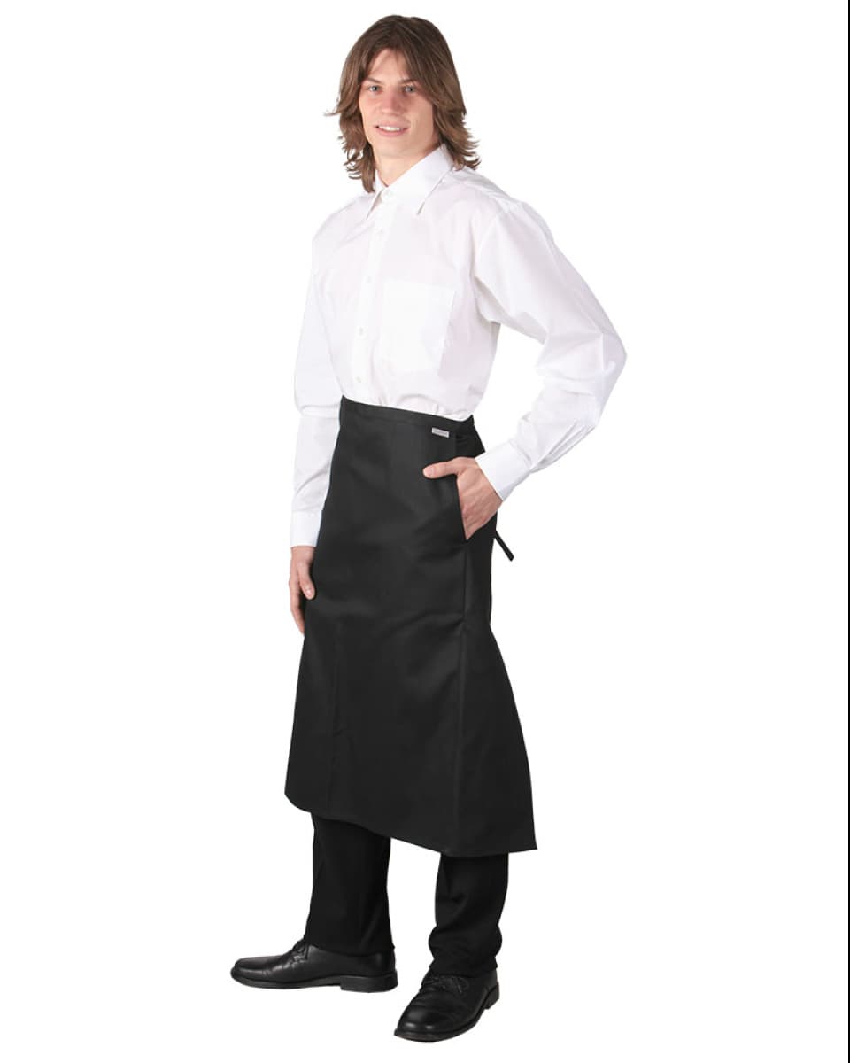 Zástěra prac. obepínací do pasu, kapsy, 2191 VÍT, d75cm, šle šitá, BA 245, černá - náhled 2