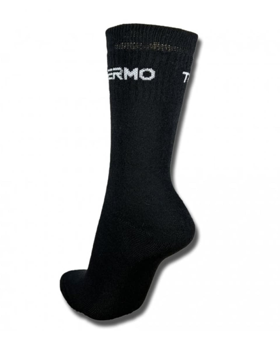 Ponožky bavlněné THERMO, černá - náhled 2