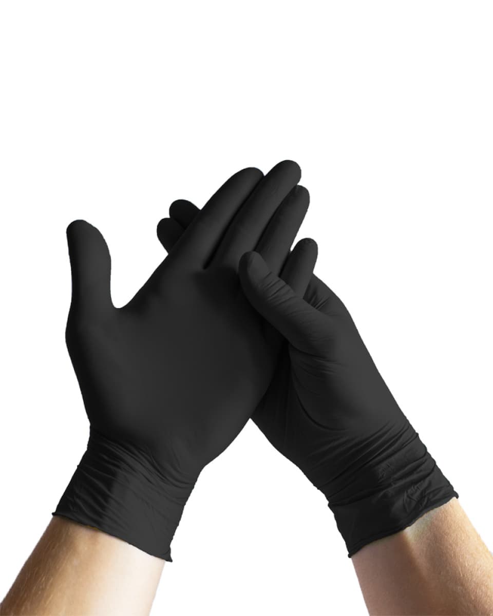 Rukavice latexové NITRIL STRONG 3 , nepudrované, 5,8 g, 100ks, černé