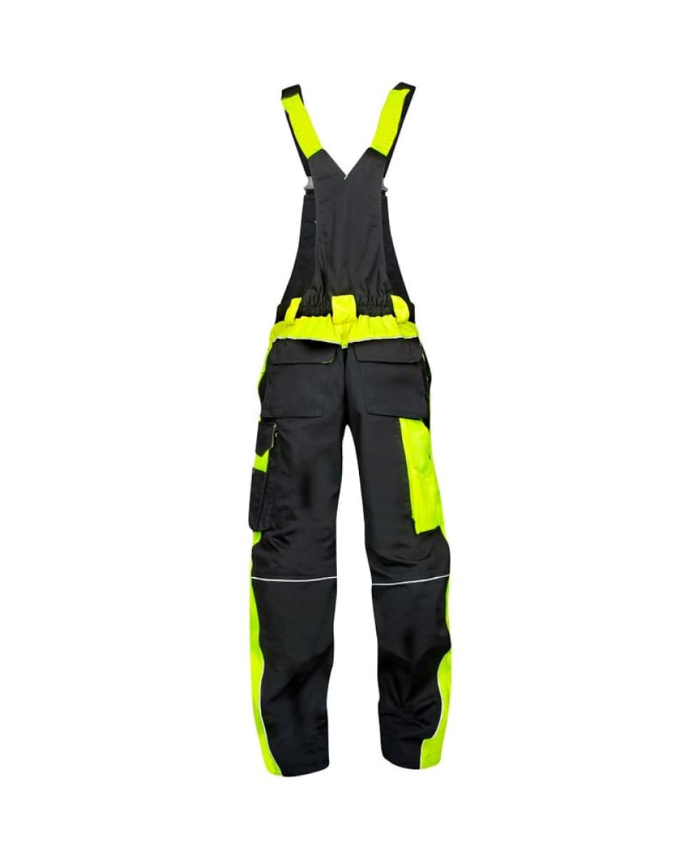 Kalhoty s laclem NEON - H6402 černá /žlutá - náhled 2