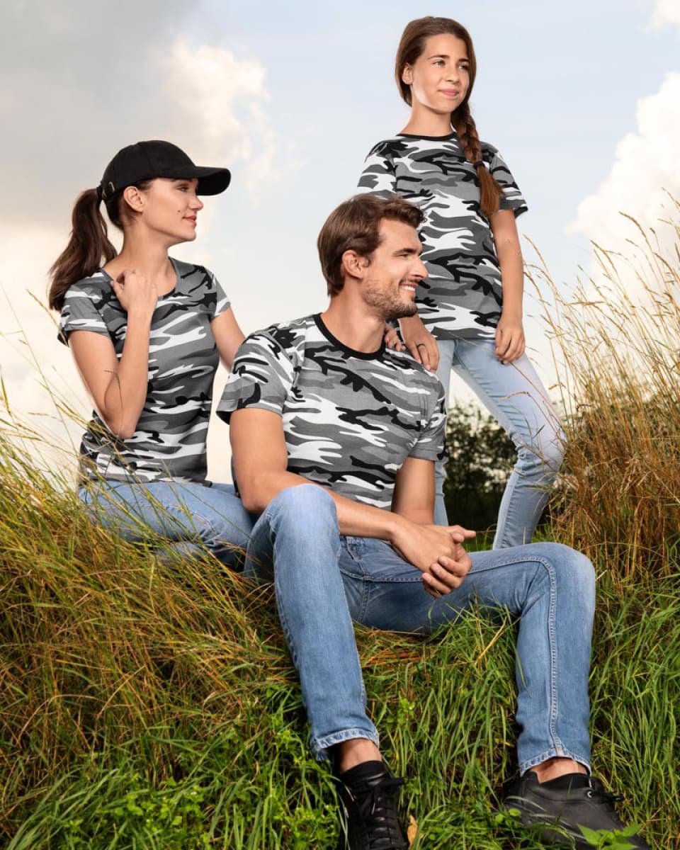 ESHOP - Tričko Camouflage 144  - Camouflage gray - náhled 4