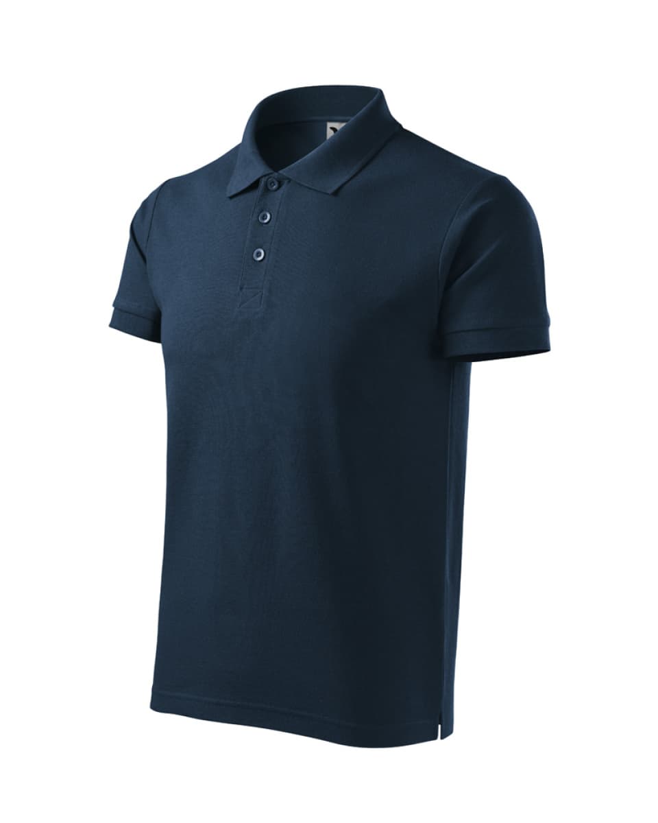ESHOP - Polokošile pánská Cotton Heavy 215 - námořní modrá - náhled 1