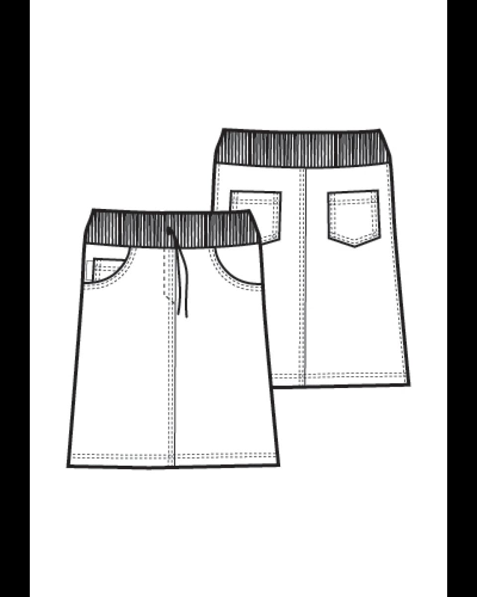 Sukně dám.krátká,4820, TAMARA, riflové kapsy, úplet pas, BA/Elas. 250 ,VS168, jeans tm. modrá - náhled 5