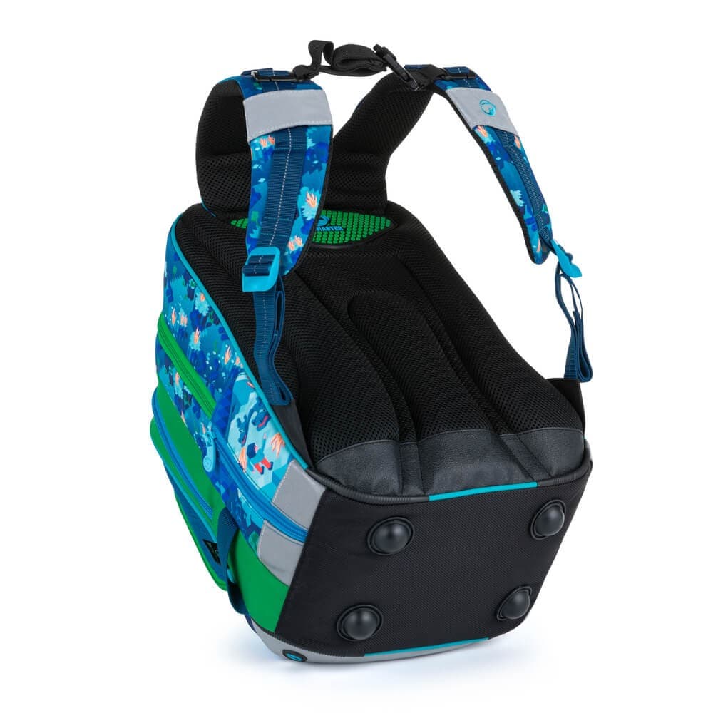 Bagmaster ALFA 21 B školní tříkomorový batoh - kostičky - náhled 5