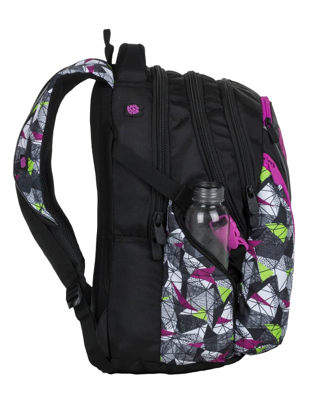 Bagmaster BAG 9 B studentský batoh - růžovo zelený - náhled 4