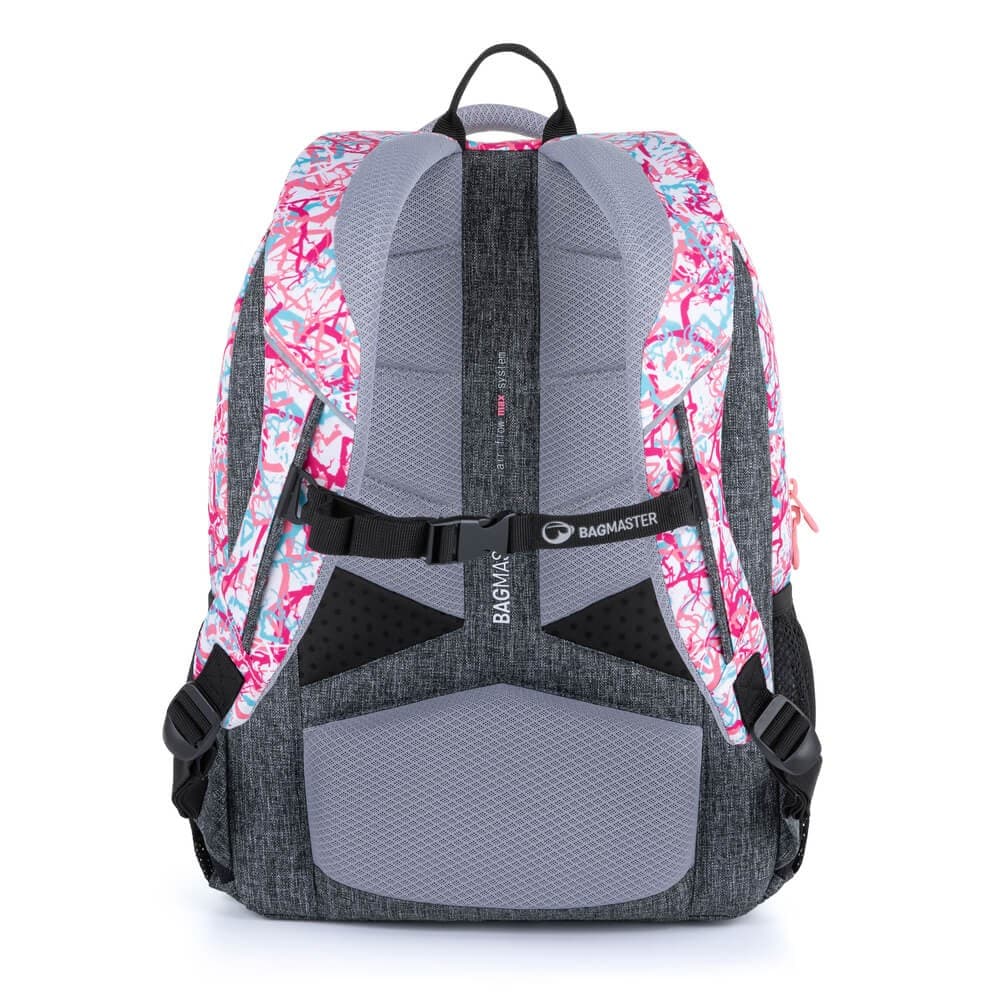 Bagmaster BOSTON 21 A školní batoh - oranžovo růžový - náhled 3