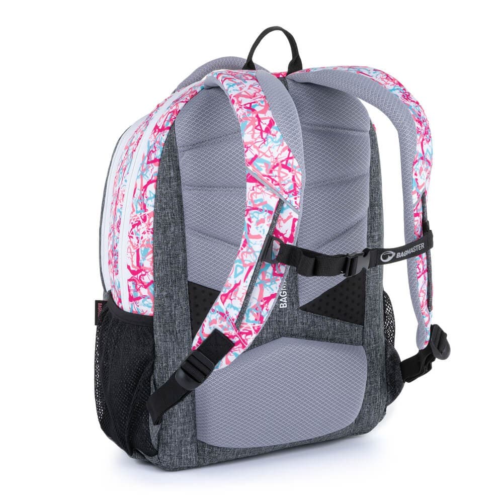 Bagmaster BOSTON 21 A školní batoh - oranžovo růžový - náhled 4