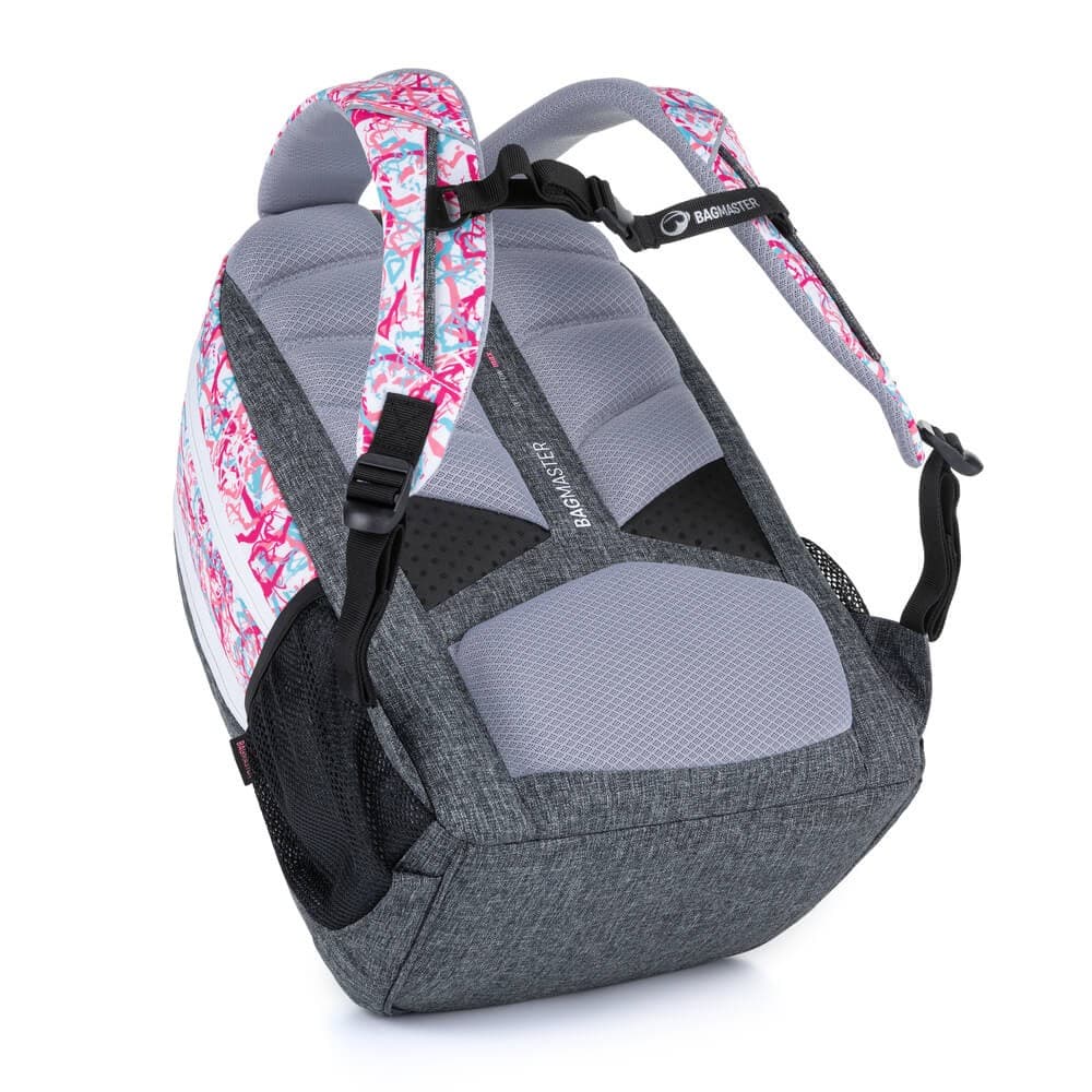 Bagmaster BOSTON 21 A školní batoh - oranžovo růžový - náhled 5