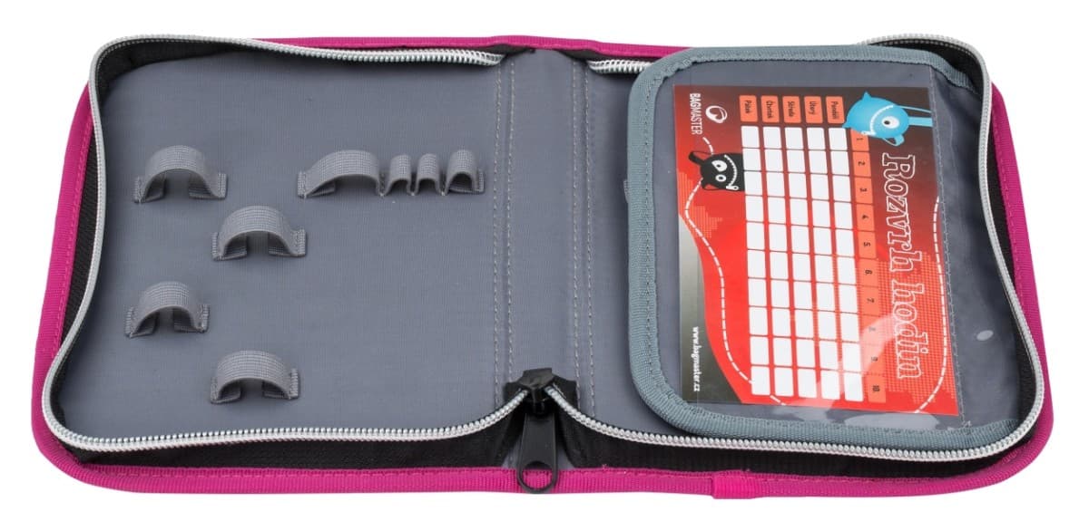 Bagmaster GALAXY 8 A školní jednochlopňový penál - barevné kamínky - náhled 3