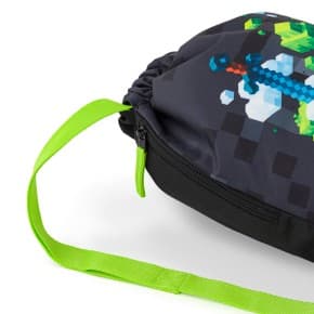 Bagmaster SÁČEK ALFA 26 B školní na přezůvky / tělocvik – kostičkový svět - náhled 3