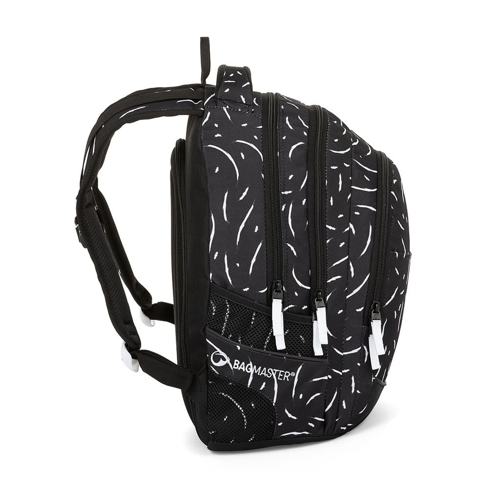 Bagmaster DIGITAL 23 A studentský batoh - černo bílý - náhled 2