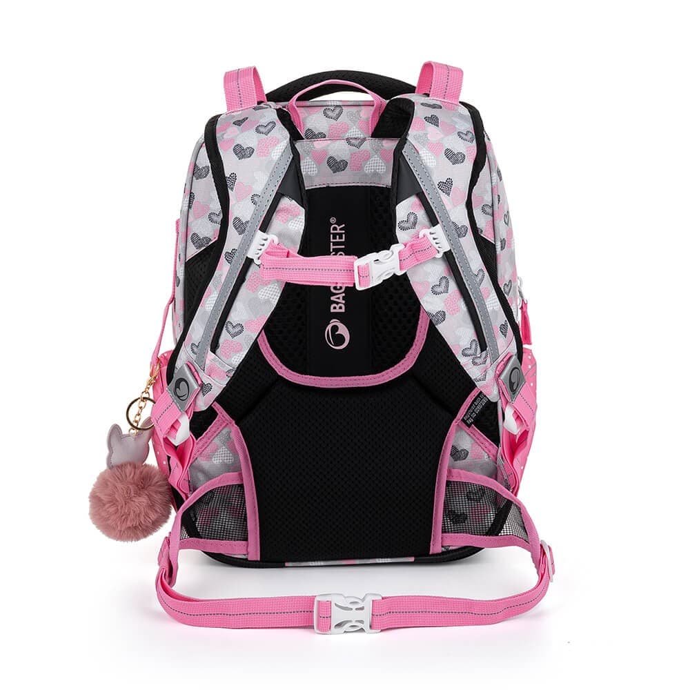 Bagmaster LUMI 22 A školní batoh - bílá kočka s mašlí - náhled 3