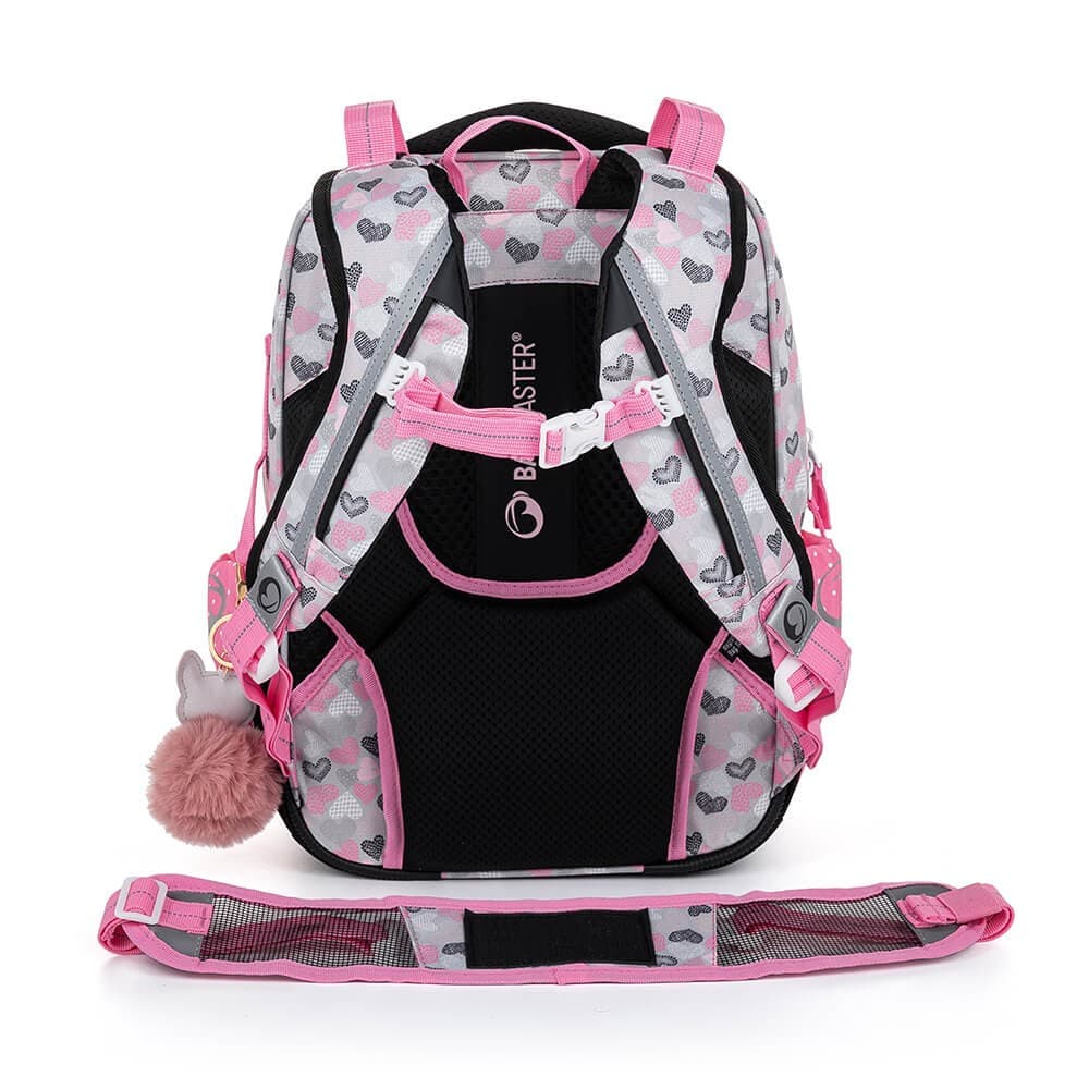 Bagmaster LUMI 22 A školní batoh - bílá kočka s mašlí - náhled 4