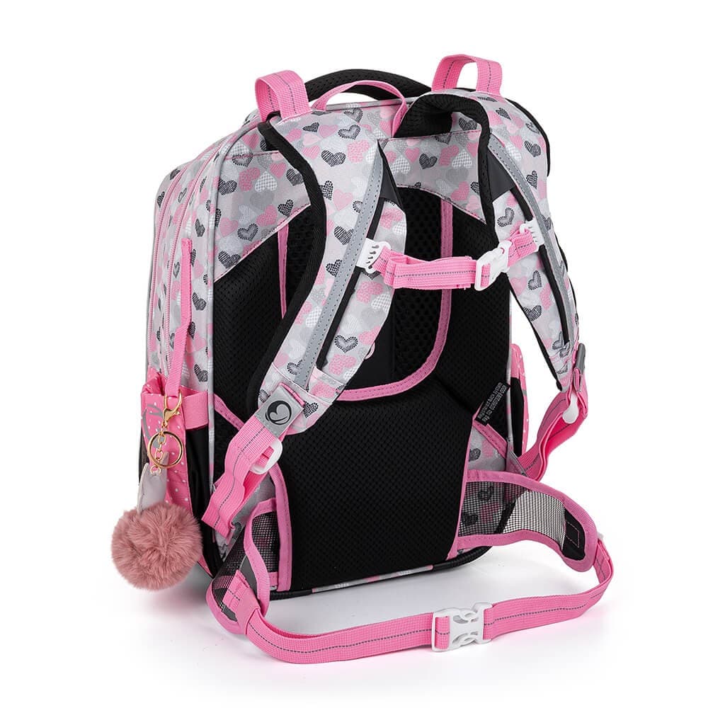 Bagmaster LUMI 22 A školní batoh - bílá kočka s mašlí - náhled 5
