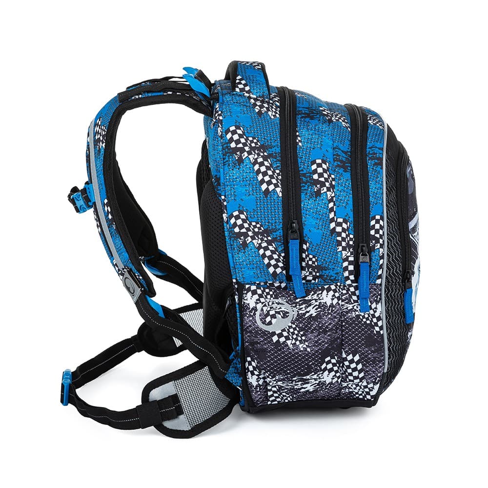Bagmaster LUMI 23 D školní batoh - modré auto - náhled 2