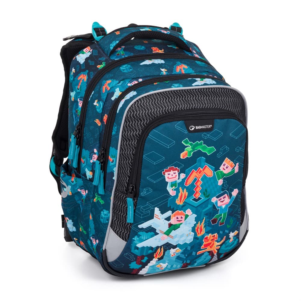 Bagmaster LUMI 24 E malý školní set pro prvňáčky – kostičkový svět - náhled 2