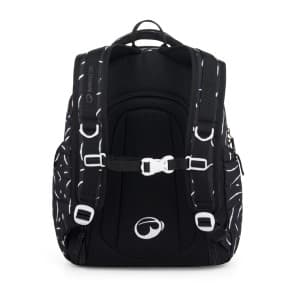 Bagmaster NOMAD 25 A studentský batoh – černo-bílý - náhled 3