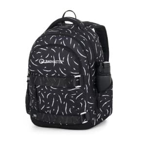 Bagmaster NOMAD 25 A studentský batoh – černo-bílý - náhled 5