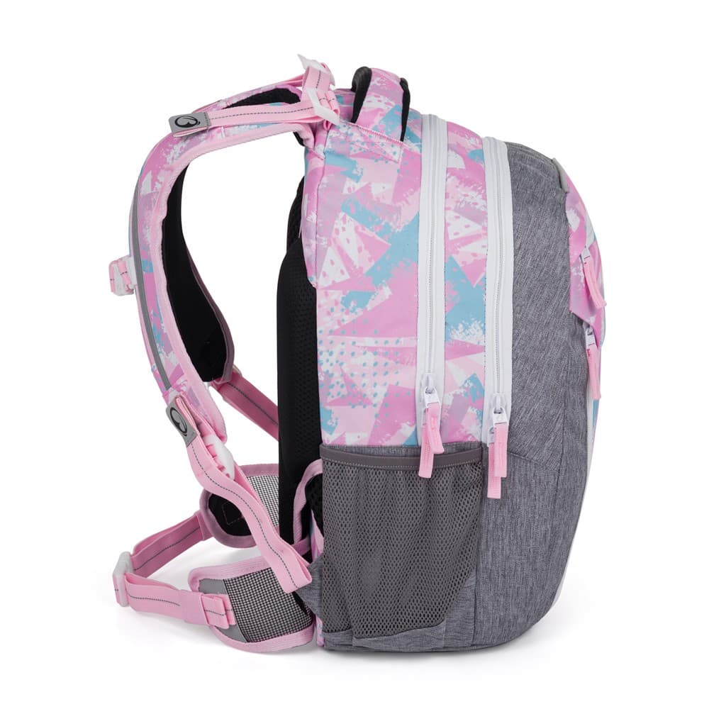 Bagmaster PORTO 24 B školní batoh – růžovo-modrý - náhled 2