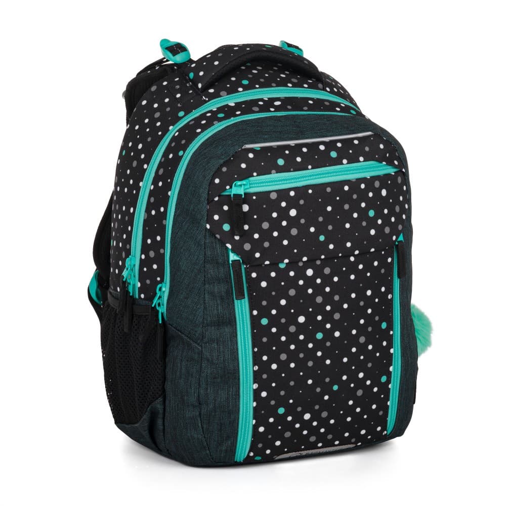 Bagmaster PORTO 24 A školní set – černo-tyrkysový - náhled 2