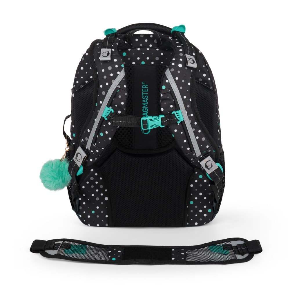 Bagmaster PORTO 24 A školní set – černo-tyrkysový - náhled 5