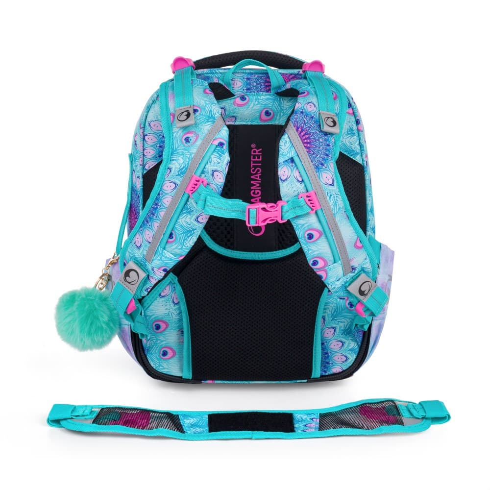 Bagmaster VEGA 24 B školní batoh – páv - náhled 4