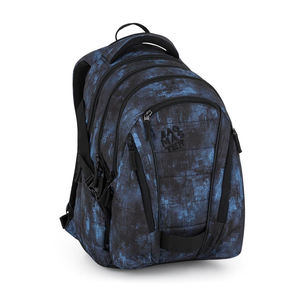 Bagmaster BAG 25 B studentský batoh – černo-modrý