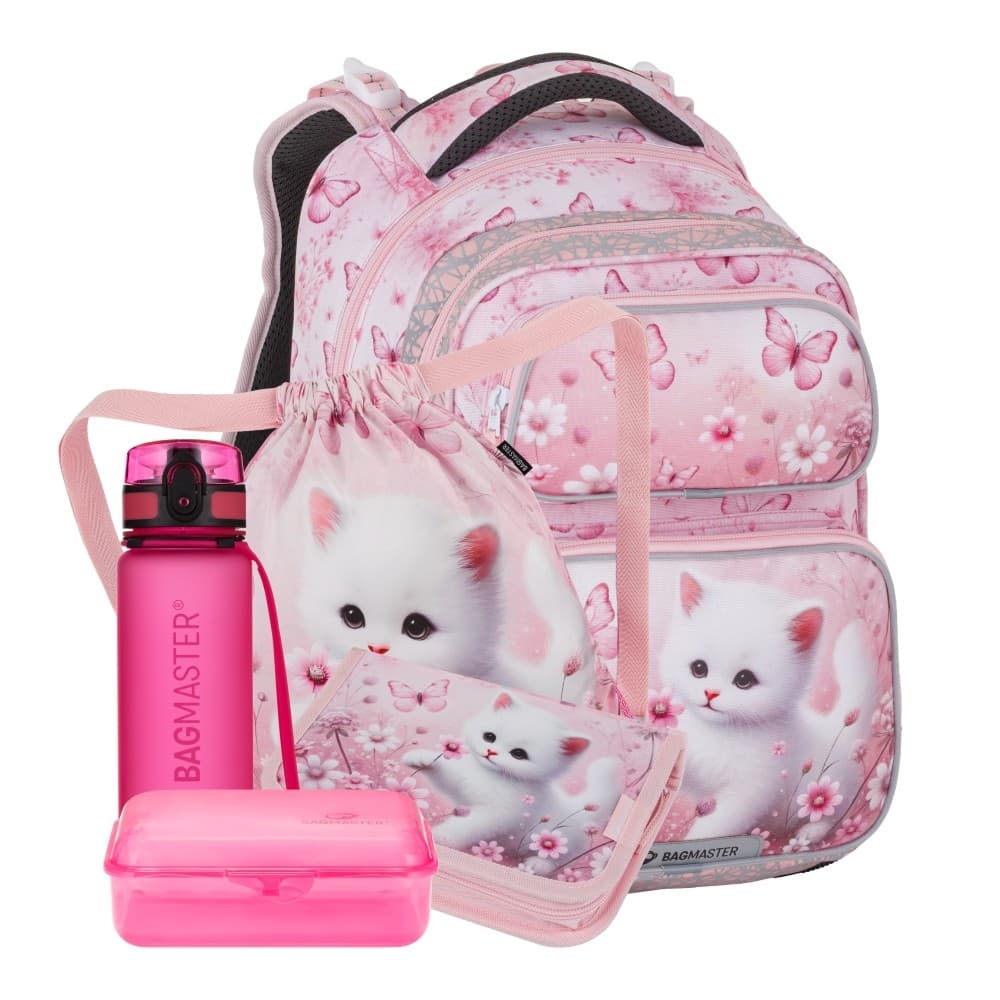 Bagmaster DOPI 26 A velký školní set pro prvňáčky – kočička
