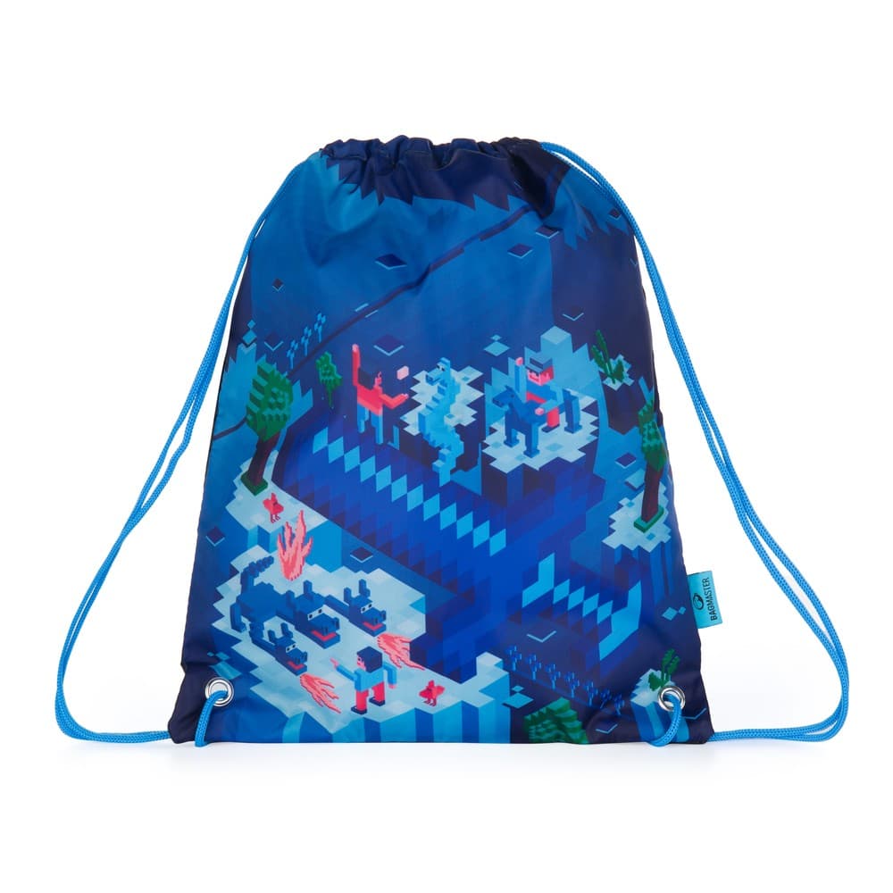 Bagmaster SÁČEK PRIM 22 D školní na přezůvky / tělocvik - kostičkový svět